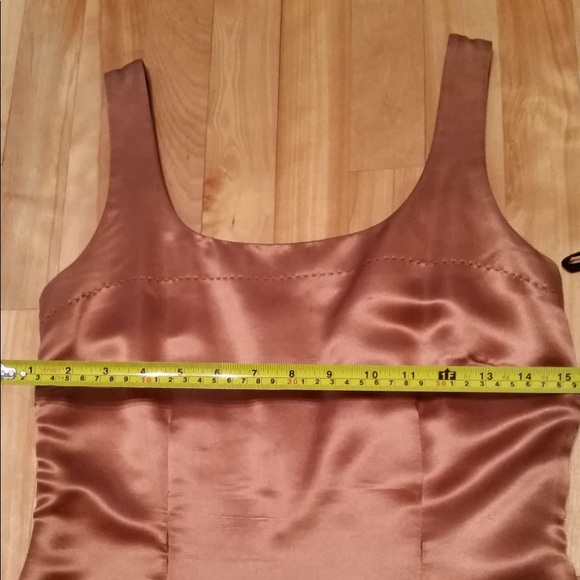 100% Silk Bronze Dress and Blazer - Picture 9 of 10